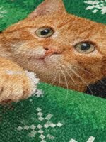 Women's Christmas Tote Bag, Green Snowflake and Fair Isle - Image 8