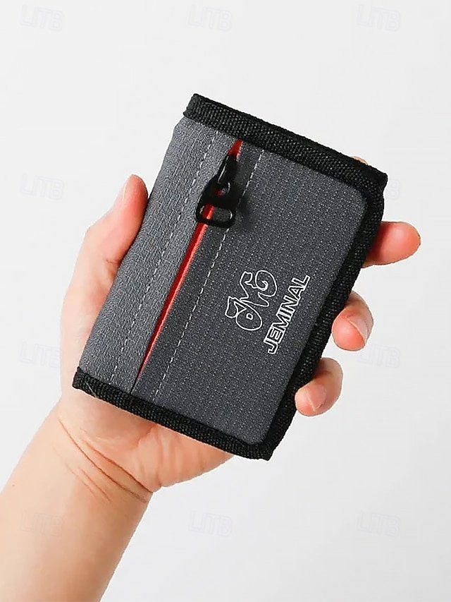 cnvlib1758190185285 Men's Canvas Trifold Wallet with Multiple Card Slots, - Image 1