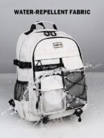 Unisex Waterproof School Backpack with Multi-Pocket Design and - Image 3