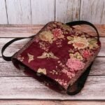 Vintage Floral Crossbody Bag with Butterfly Print, Lightweight - Image 7
