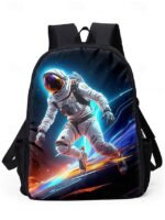 Kids' 3-Piece Astronaut Backpack Set – Colorful Galaxy - Image 15