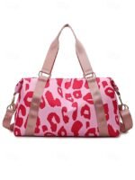 Women's Waterproof Leopard Print Travel Duffel Bag – - Image 15