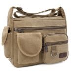 Men's Multi-Pocket Canvas Crossbody Messenger Bag – - Image 15