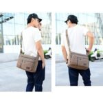 Men's Vintage Canvas Crossbody Messenger Bag – - Image 4