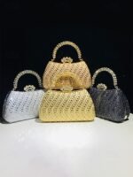 Women's Sequins Evening Bag with Chain Strap, Multiple - Image 6