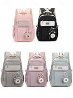 Teen Waterproof Backpack with Trolley Sleeve – Multi-Pocket - Image 11