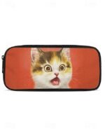 Kids cute cat theme three-piece backpack set, Including - Image 12