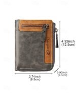 Men's Faux Leather Wallet - Large Capacity, Multiple - Image 8