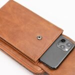 Women's Vintage Faux Leather Crossbody Wallet with Zipper, - Image 8