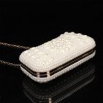 Elegant Pearl Clutch Bag – Luxury White Beaded Evening Purse - Image 12