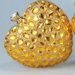 Women's Heart-Shaped Evening Clutch - Elegant Blue - Image 4