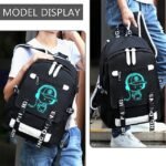 Boys' Luminous School Backpack with USB Charging Port and - Image 4