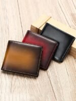Men's RFID Blocking Genuine Leather Wallet – Slim Bifold - Image 3