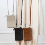 Women's Vintage Faux Leather Crossbody Wallet with Zipper, - Image 12