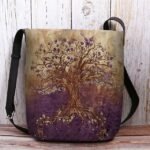 Women's Velvety Polyester Shoulder Bag, Featuring Life Tree - Image 16