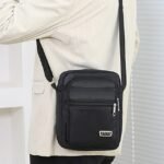 Lightweight Waterproof Nylon Crossbody Bag for Commuting, - Image 6
