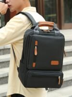 Men's Large Capacity Multi-Pocket Backpack Set, Including - Image 9