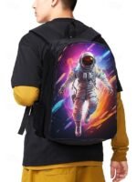 Kids' 3-Piece Astronaut Backpack Set – Colorful Galaxy - Image 2
