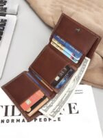 Men's Premium Leather Wallet – RFID Blocking, Multiple - Image 3