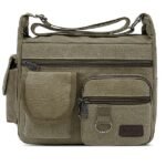 Men's Multi-Pocket Canvas Crossbody Messenger Bag – - Image 16