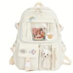 Cute Transparent Pocket Backpack Waterproof with Plush Toy - - Image 9