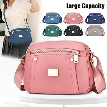 Women's Large Capacity Nylon Crossbody Shoulder Bag –
