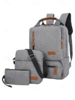 Men's Large Capacity Multi-Pocket Backpack Set, Including